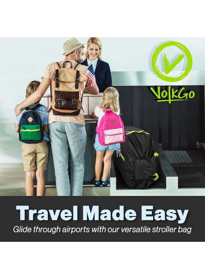 V VOLKGO Stroller Bag for Airplane, Jogger & Single Stroller Travel Bag - Image 4